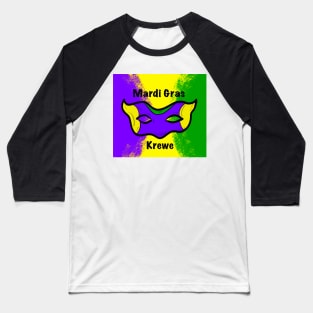 Mardi Gras Krewe Baseball T-Shirt